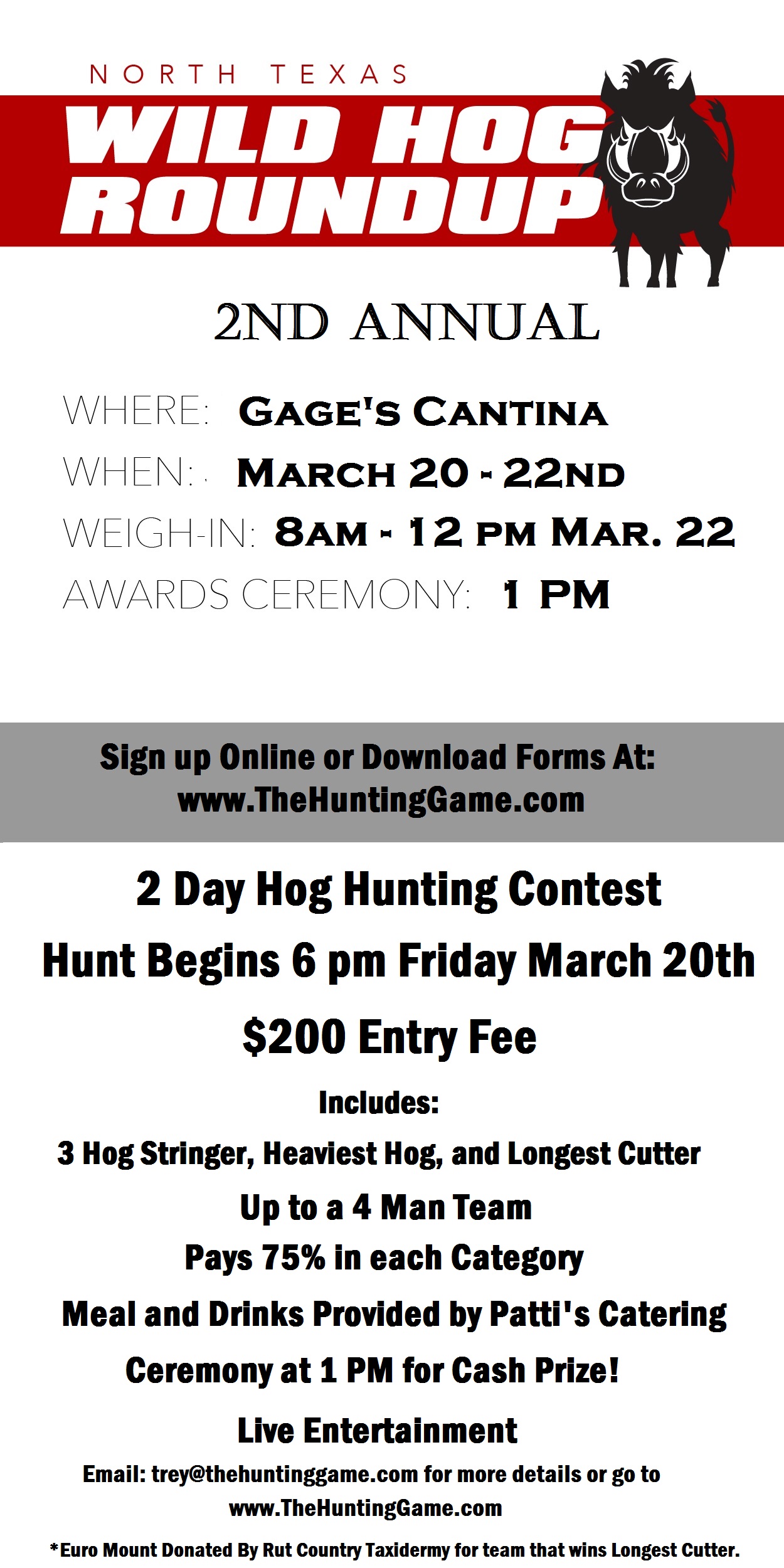 2nd Annual North Texas Wild Hog Round Up - The Hunting Game